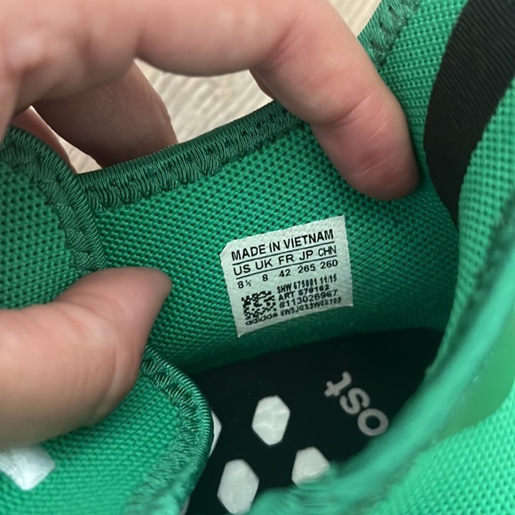 Adidas PW Human Race Green Sneakers Mens Shoes Size 8.5 - Picture 2 of 6